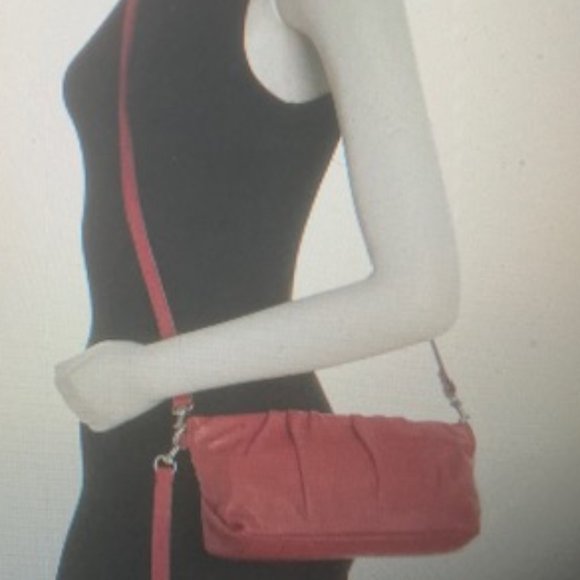 Lucky Brand Genuine Leather Lizz Clutch with Crossbody Strap NWT - Picture 9 of 10